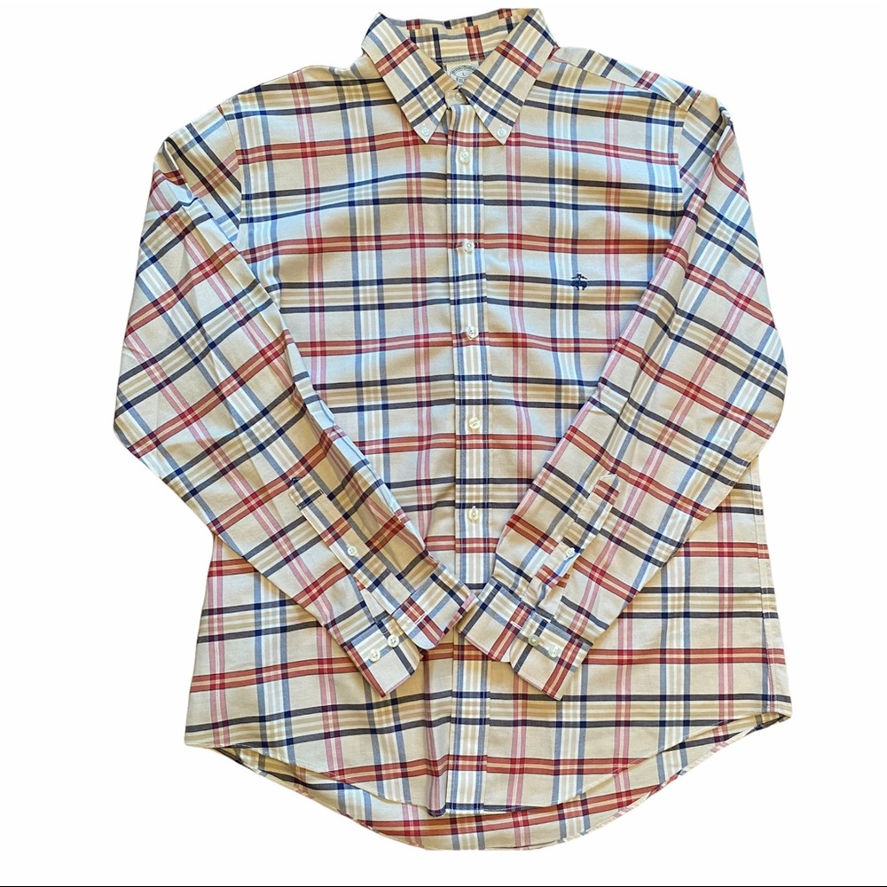 Men’s Brooks Brothers Plaid Sports Shirt